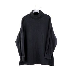 Vintage 90s Streetwear Turtleneck Sweater Black